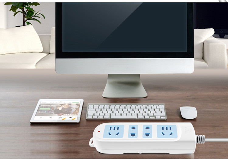 公牛 GN-101-4M 4位有线无开关接线板