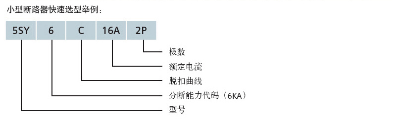 西门子 5SY62108CC D脱扣特性 2P 10A 小型断路器