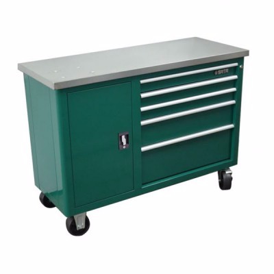 世达95208 5抽屉带轮工具车47"