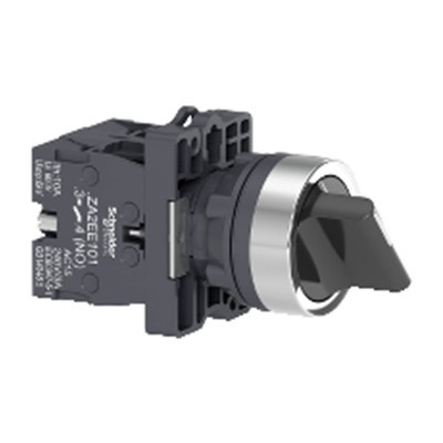 施耐德 3位XA2塑料系列 黑色 直径22mm带2常开触...