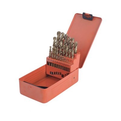 钢盾_25件套镀钛高速钢直柄麻花钻套装/[1套]