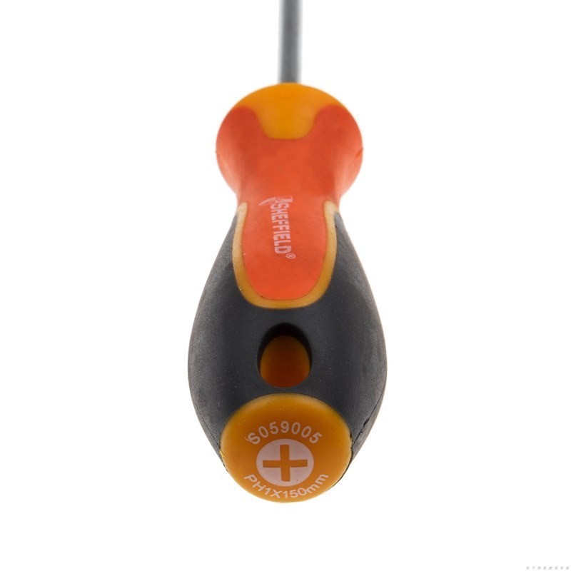 钢盾 三色柄十字螺丝批 PH1x150mm /1把