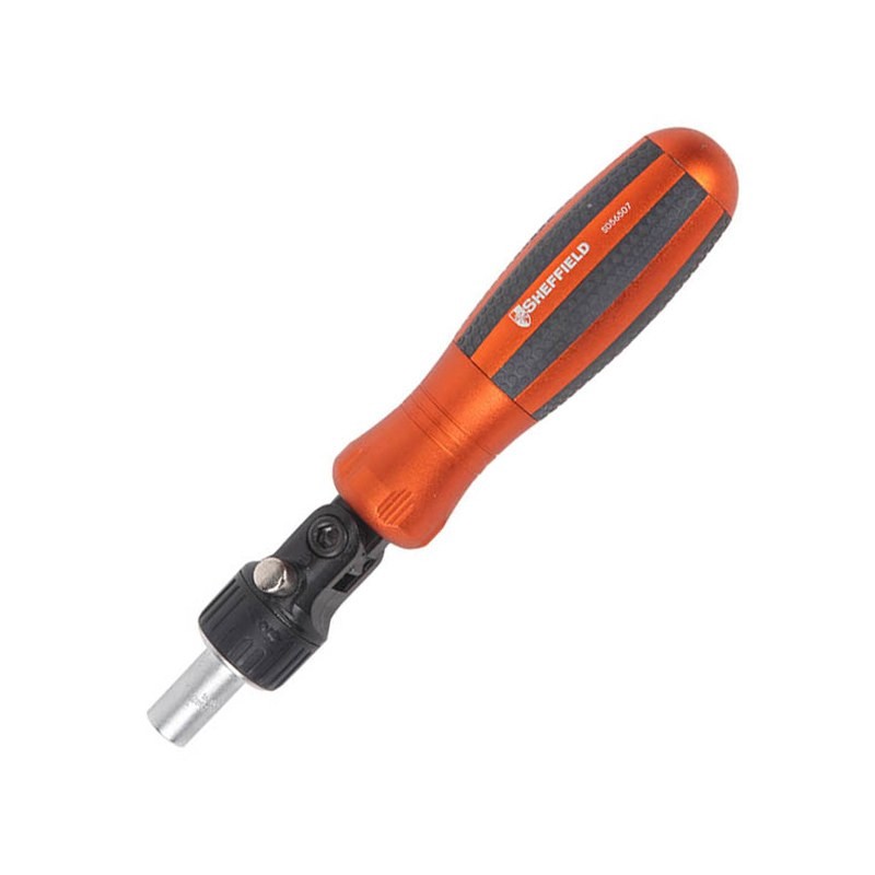 钢盾棘轮可换向铝合金手柄螺丝批/1套