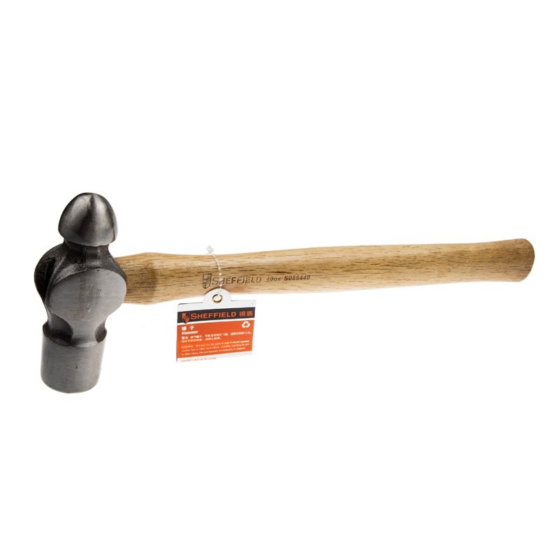 钢盾木柄圆头棰40oz/1把