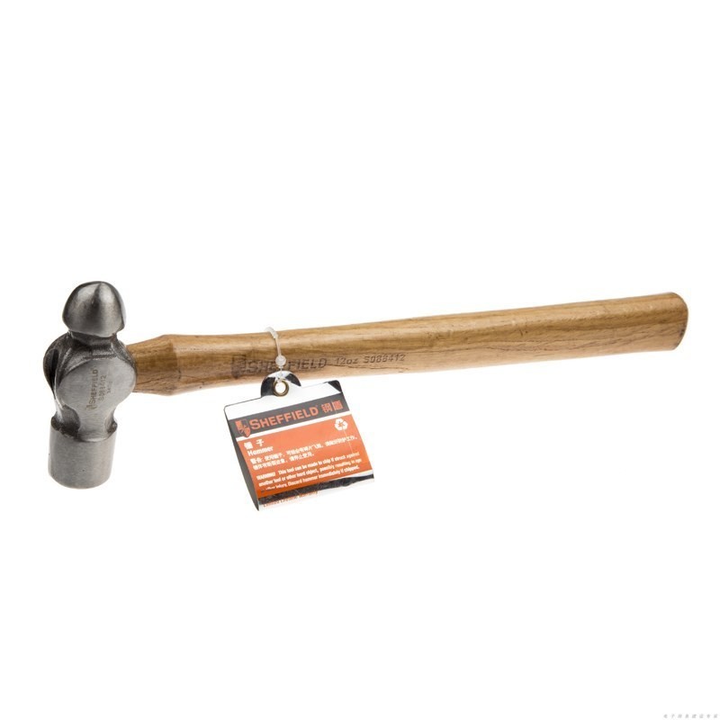 钢盾木柄圆头棰12oz/1把
