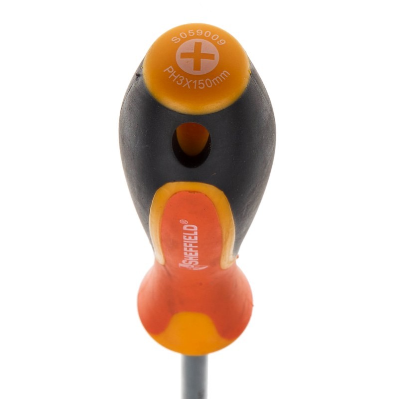 钢盾 三色柄十字螺丝批 PH3x150mm /1把