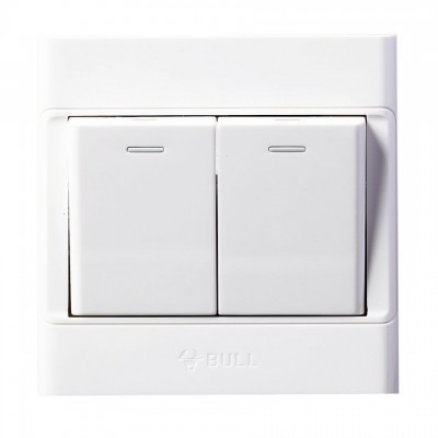 公牛 G05K211Y 暗装 白色 10A 二位单控面板...