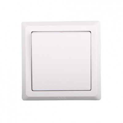 ABB AE101 暗装 白色 一开 单控 墙壁开关（A...
