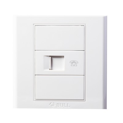 公牛 G05T101 白色 一位 暗装 电话插座