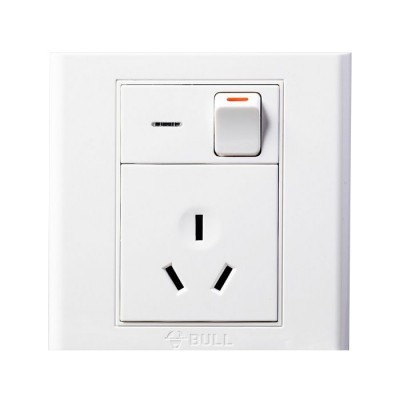 公牛 G05E203 暗装 白色 一位 单控开关 一位三...