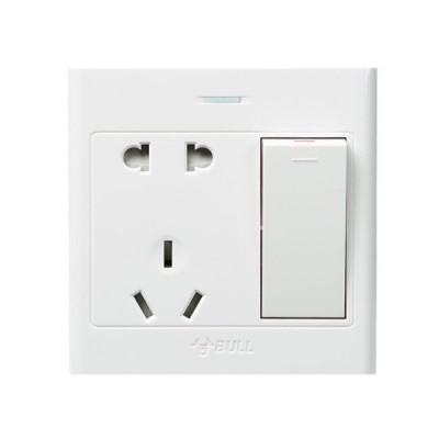 公牛 G09E334 1位五孔 明装开关插座