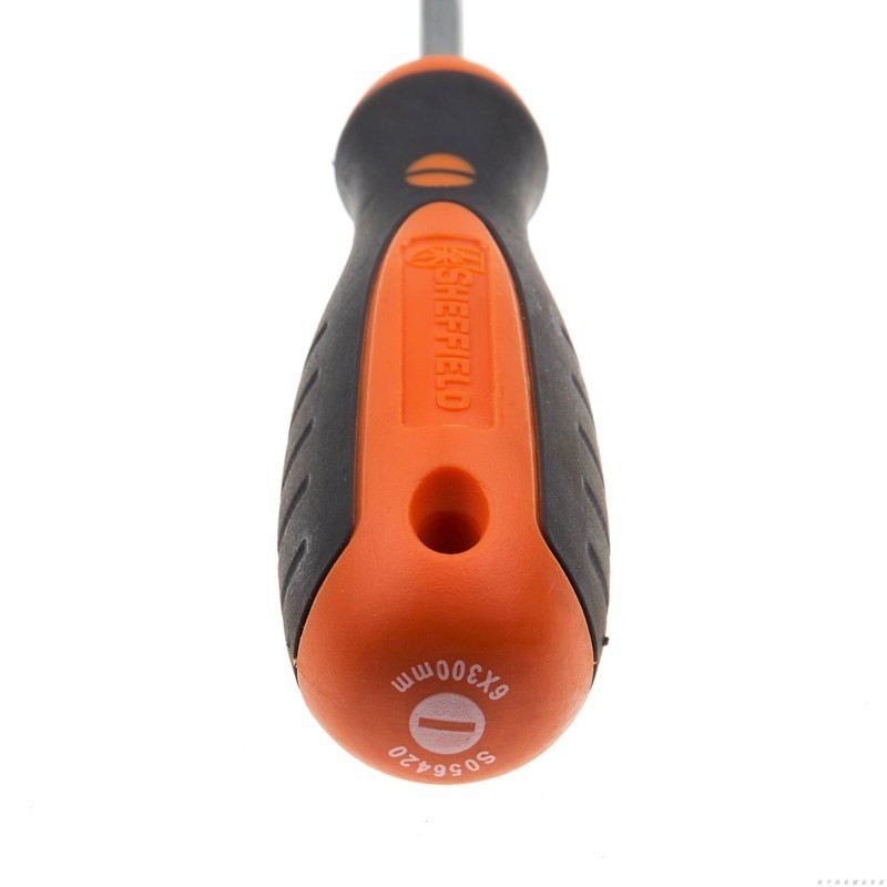 钢盾 双色柄平行一字螺丝批 6.0x300mm/1把