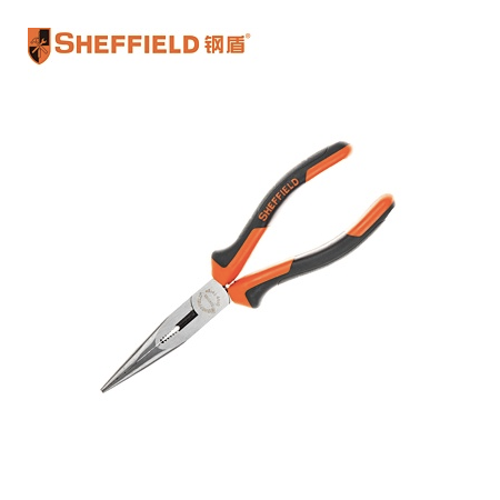 钢盾 双色柄尖嘴钳 8"/1把