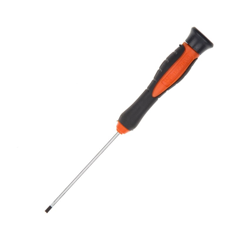 钢盾 双色柄平行一字螺丝批 2.5x75mm/1把