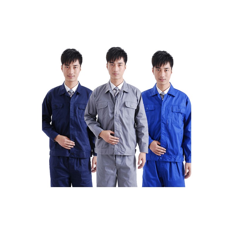 秋冬长袖工作服套装男工厂车间劳保服