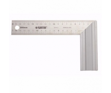 世达91411铝柄钢角尺200MM