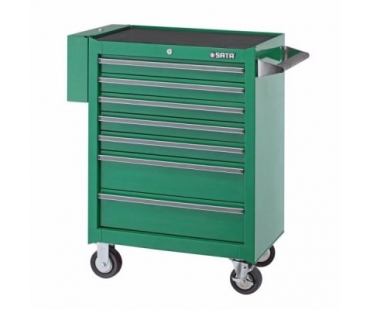 世达95107七抽屉带轮工具车