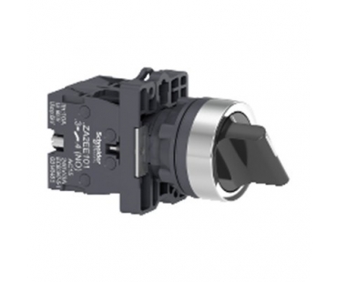 施耐德 3位XA2塑料系列 黑色 直径22mm带2常开触...