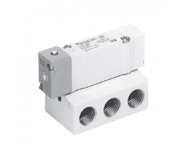 SMC SYA5140 无底板 五通二位单气控 底板配管...