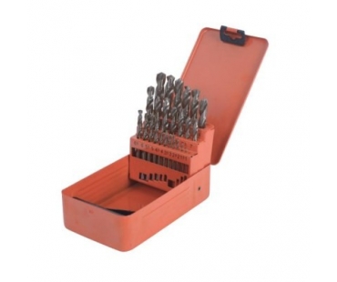 钢盾 麻花钻 25件套 含钴高速钢直柄 套装 钻头套装/...