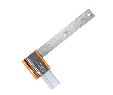 钢盾 铝合金底座 不锈钢角尺 150x300mm/1把