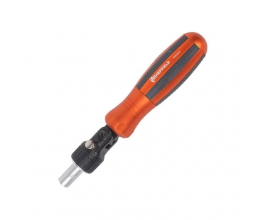 钢盾棘轮可换向铝合金手柄螺丝批/1套