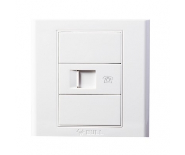 公牛 G05T101 白色 一位 暗装 电话插座