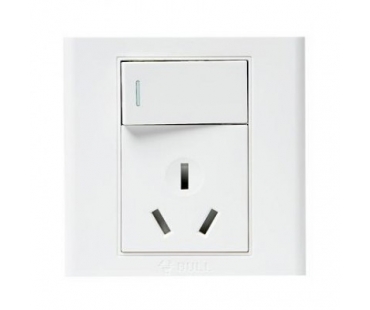 公牛 G05E204 暗装 白色 一位 单控开关 一位三...