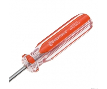 钢盾 一字彩条柄螺丝批 3x150mm/1把