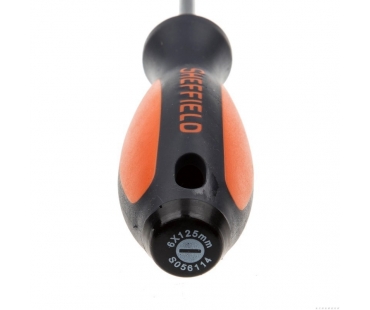 钢盾 双色柄一字螺丝批 6x125mm/1把